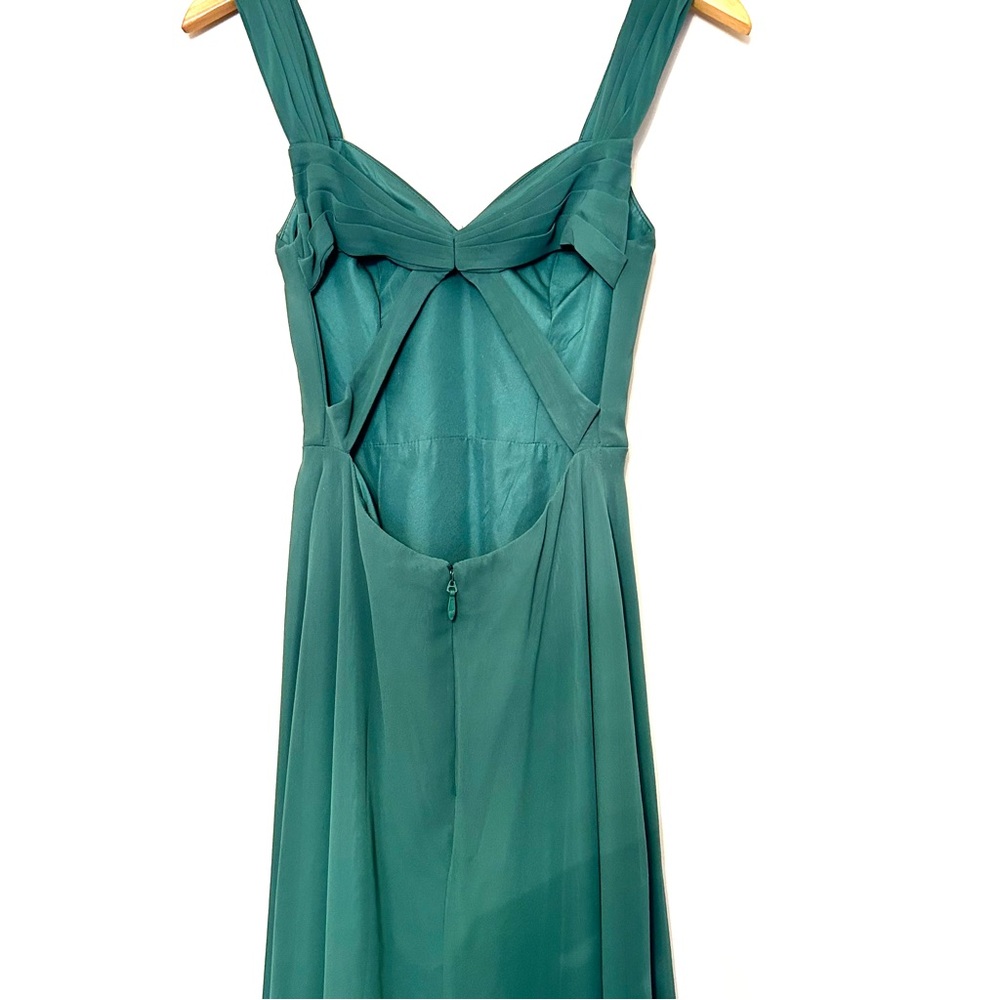 Azazie Jane Dark Green Dress - Picture 9 of 13